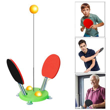 Load image into Gallery viewer, Portable Table Tennis Trainer Table Tennis Soft Shaft Training Machine Backbound Machine Ping Pong Practice Trainer
