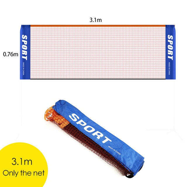 3-6M Portable Standard Badminton Net Professional Badminton Training Square Mesh Tennis Badminton Square Net Shuttlecock Network
