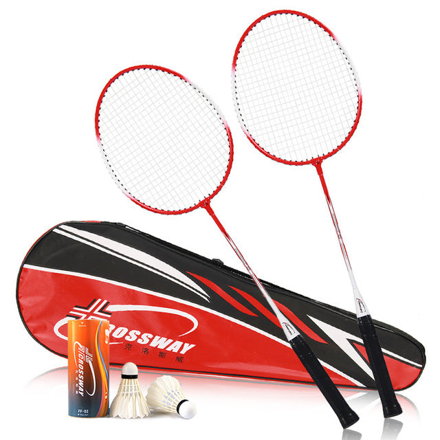 2pcs Professional Badminton Rackets Set Family  Couples Double Badminton Racquet Titanium Alloy Lightest Playing Badminton whole